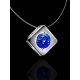 Invisible Necklace With Blue Crystal Pendant The Aurora, image , picture 2