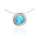 Invisible Necklace With Crystal Pendant The Aurora, image 