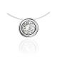 Round Pendant Invisible Necklace The Aurora, image 