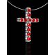 Invisible Necklace With Crystal Cross Pendant The Aurora, image , picture 2