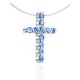 Invisible Necklace With Crystal Cross Pendant The Aurora, image , picture 3