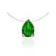 Green Crystal Invisible Necklace The Aurora, image 