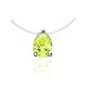 Invisible Chain Necklace With Teardrop Pendant The Aurora, image 