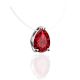 Invisible Necklace With Red Crystal The Aurora, image , picture 3