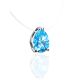 Invisible Necklace With Light Blue Drop Crystal The Aurora, image , picture 4