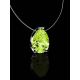 Invisible Chain Necklace With Teardrop Pendant The Aurora, image , picture 2