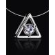 Invisible Necklace With Triangle Pendant The Aurora, image , picture 2