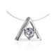 Invisible Necklace With Triangle Pendant The Aurora, image , picture 3