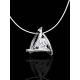 Triangle Pendant Invisible Necklace The Aurora, image , picture 2