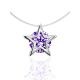 Silver Star Pendant Invisible Necklace The Aurora, image 
