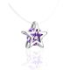 Silver Star Pendant Invisible Necklace The Aurora, image , picture 3