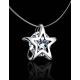 Invisible Necklace With Star Shape Silver Pendant The Aurora, image , picture 2