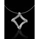 Invisible Necklace With Silver Pendant The Aurora, image , picture 2