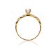 Classy Golden Ring With White Crystals, Ring Size: 8.5 / 18.5, image , picture 3