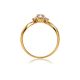 Three Stone Golden Ring, Ring Size: 9.5 / 19.5, image , picture 4