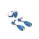 Silver Dangle Earrings With Blue Crystals The Eclat, image , picture 4