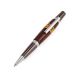Handcrafted Wooden Ball Pen With Natural Amber, image 