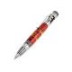 Bright Handcrafted Wooden Ball Pen With Amber, image 