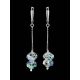 Crystal Dangle Earrings In Sterling Silver The Eclat, image , picture 2