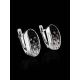 Black And White Crystal Earrings In Sterling Silver The Eclat, image , picture 2