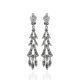 Elegant Sterling Silver Dangle Earrings With Dark Marcasites The Lace, image 