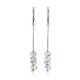 Crystal Dangle Earrings In Sterling Silver The Fame, image 