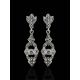 Elegant Silver Dangle Earrings With Marcasites The Lace, image , picture 2