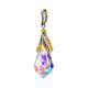 Crystal Teardrop Pendant In Gold Plated Silver The Fame, image , picture 3