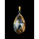 Bold Crystal Pendant In Gold Plated Silver The Fame, image , picture 2