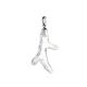 Designer Crystal Pendant In Sterling Silver The Fame, image 
