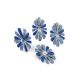 Silver Floral Earrings With Blue Crystals The Eclat, image , picture 4