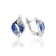 Bright Crystal Earrings In Sterling Silver The Eclat, image 