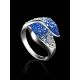 Bold Crystal Ring In Sterling Silver The Eclat, Ring Size: 7 / 17.5, image , picture 2