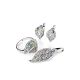 Silver Earrings With Chameleon Colored Crystals The Eclat, image , picture 4