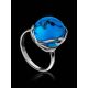 Classy Reconstructed Turquoise Silver Ring, Ring Size: 9.5 / 19.5, image , picture 2