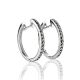 Silver Hoop Earrings With Marcasites The Lace, image 
