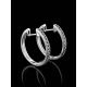 Silver Hoop Earrings With Marcasites The Lace, image , picture 2
