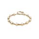 Gold-Plated Link Bracelet With Cultured Pearl The Serene, image 