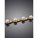 Gold-Plated Link Bracelet With Cultured Pearl The Serene, image , picture 2