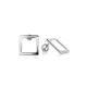 Square Silver Stud Earrings The Astro, image 