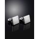 Minimalistic Square Silver Studs The Aurora, image , picture 2