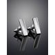 Geometric Silver Studs The Aurora, image , picture 2
