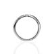 White Gold Ring With Solitaire Diamond, Ring Size: 8 / 18, image , picture 3