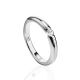 White Gold Ring With Solitaire Diamond, Ring Size: 8 / 18, image 