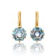 Stylish Topaz Earrings In Gold, image 