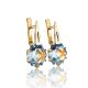 Stylish Topaz Earrings In Gold, image , picture 3