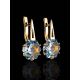 Stylish Topaz Earrings In Gold, image , picture 2