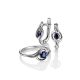 Refined Sapphire Earrings In White Gold The Mermaid, image , picture 4