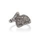 White Crystal Cocktail Ring In Silver The Eclat, Ring Size: 9 / 19, image , picture 3