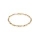 Golden Link Bracelet With White Diamonds, image 